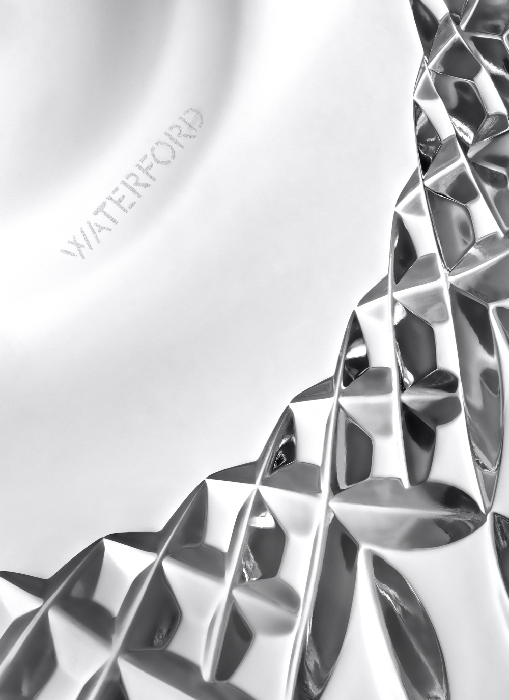 Waterford Crystal Lismore Essence Bowl, 8 inch clear crystal with rounded shape and signature wedge cuts, ideal for fruit, flowers, or display
